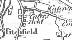 Catisfield from  map of 1830