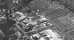 the Limes - Another aerial view showing The Limes and the Wine Stores site c. 1971 (note no Hinton Hotel) 