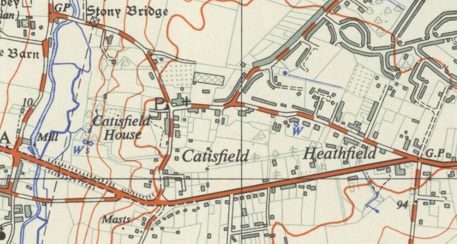 Map of 1961- Catisfield
