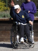 Playing Boule at Limesdowne Petanque Club, Catisfield.... Jackie Lee 