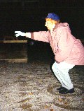 Playing Boule at Limesdowne Petanque Club, Catisfield.... winter play Rose Paflin 